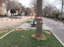 Cierre de parques en Segovia por fuertes rachas de viento alerta meteorológica en Segovia