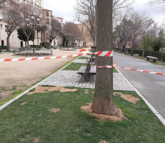 Cierre de parques en Segovia por fuertes rachas de viento alerta meteorológica en Segovia