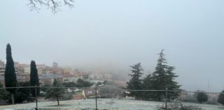Niebla y mucho frío en Segovia