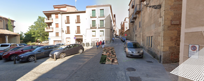 Corte de tráfico en Segovia