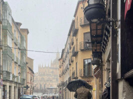 Primeros copos en Segovia