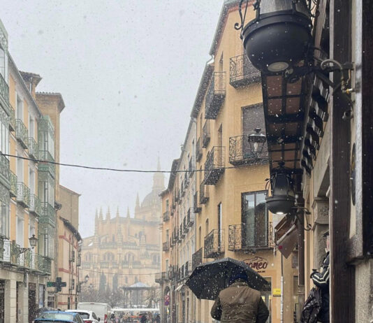 Primeros copos en Segovia