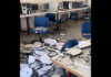 falso techo de un aula de IES La Albuera