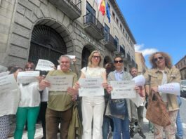 Seguimiento del 70% en la huelga de Justicia en Segovia trabajadores de Justicia
