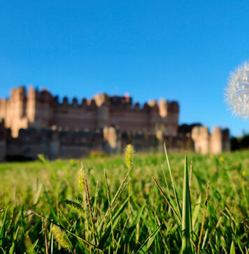 pueblo de Segovia y su castillo