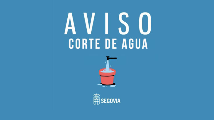Corte de agua en Segovia