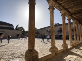 pueblo de Segovia con una de las plazas