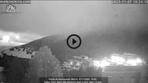 timelapse de la nevada de Navacerrada
