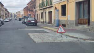 Ciudadanos Segovia, reclama el asfaltado de la calle Santa Teresa