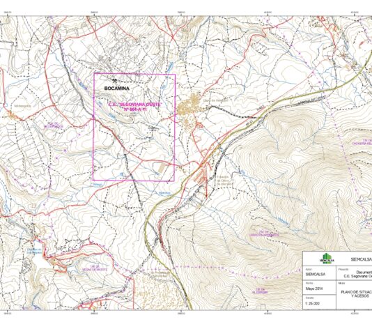 mina prevista en este pueblo de Segovia