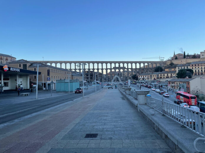 fuerte helada en Segovia