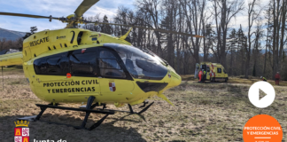 Vídeo del rescate a una montañera en Segovia