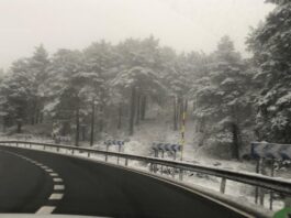 Alerta por nieve en Segovia
