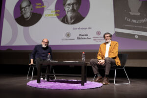 Toni Segarra y David Torrejón en las jornadas de Publicatessen