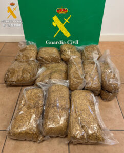 Incautados más de 100 kilos de picadura de tabaco en Segovia