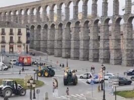 protesta de tractores llega a Segovia