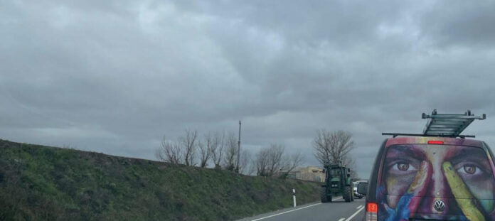Atascos en Segovia por la tractorada