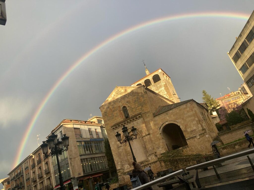 arcoiris que encandila Segovia