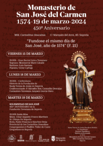 450 años recordando el paso de Santa Teresa de Jesús en Segovia