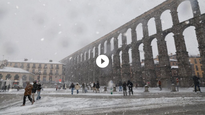 paseo por Segovia tras la nevada