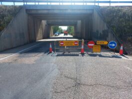 Cerrada al tráfico la carretera de Segovia