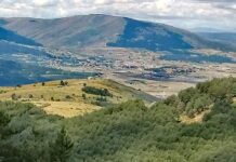 Cogiendo aire en Segovia