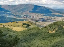 Cogiendo aire en Segovia
