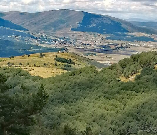 Cogiendo aire en Segovia