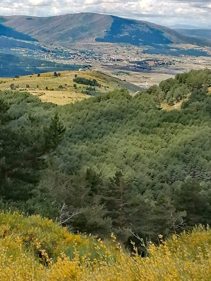 Cogiendo aire en Segovia