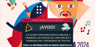 Cambios en los conciertos de Segovia