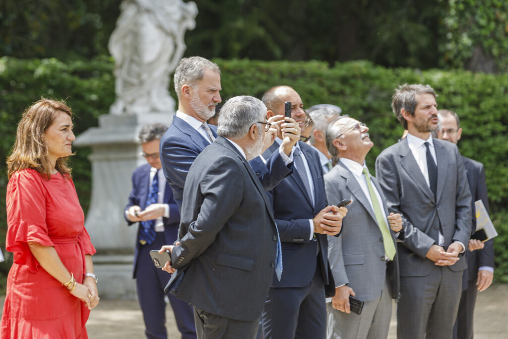 El Rey inaugura una fuente del Palacio Real de La Granja