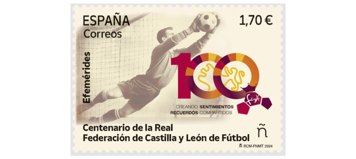 Un sello conmemorativo por 100 años de fútbol en Castilla y León