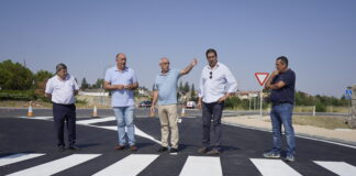 Este es el nuevo vial de acceso al Palacio de la Faisanera