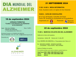 Actividades en Segovia por el Día Mundial del Alzheimer