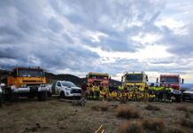 Simulacro de incendio en Valsaín