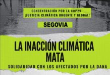 Concentración en Segovia por la "inacción climática"