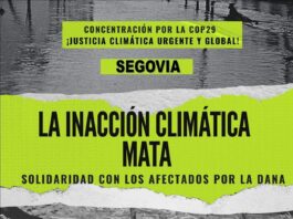 Concentración en Segovia por la "inacción climática"