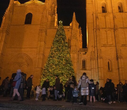 El árbol de Navidad más bonito de Segovia
