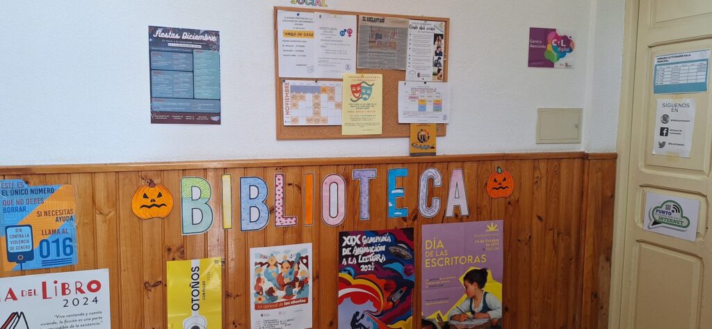 biblioteca de un pueblo de Segovia