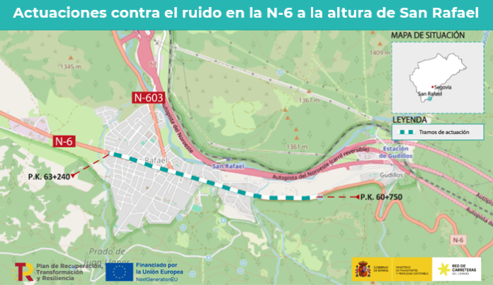 Obras para reducir el ruido en San Rafael