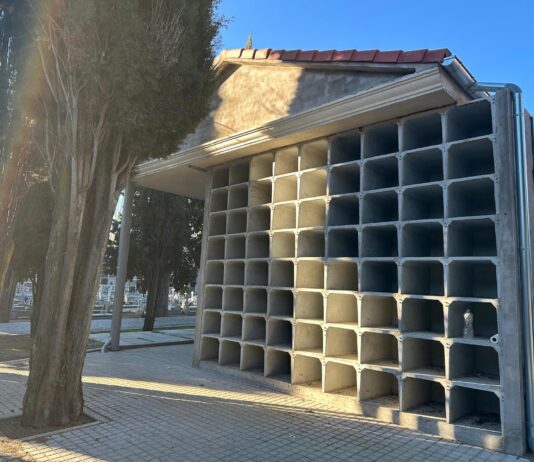 nuevos nichos en el cementerio de Segovia