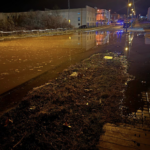 Fuga de agua en el Polígono de Hontoria