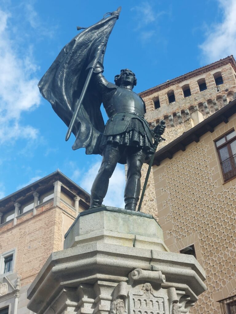 famosa estatua histórica de Segovia