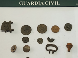 Pillados con piezas arqueológicas