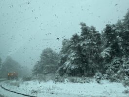 Herido carretera hielo