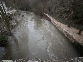 El Eresma permanece en aviso amarillo a su paso por Segovia Eresma en Segovia y Hontanares