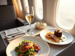 Cómo elegir la comida en el avión para un vuelo cómodo