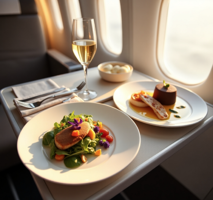Cómo elegir la comida en el avión para un vuelo cómodo