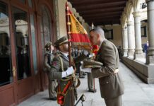 Renovación estandarte Academia de Artillería