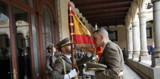 Renovación estandarte Academia de Artillería